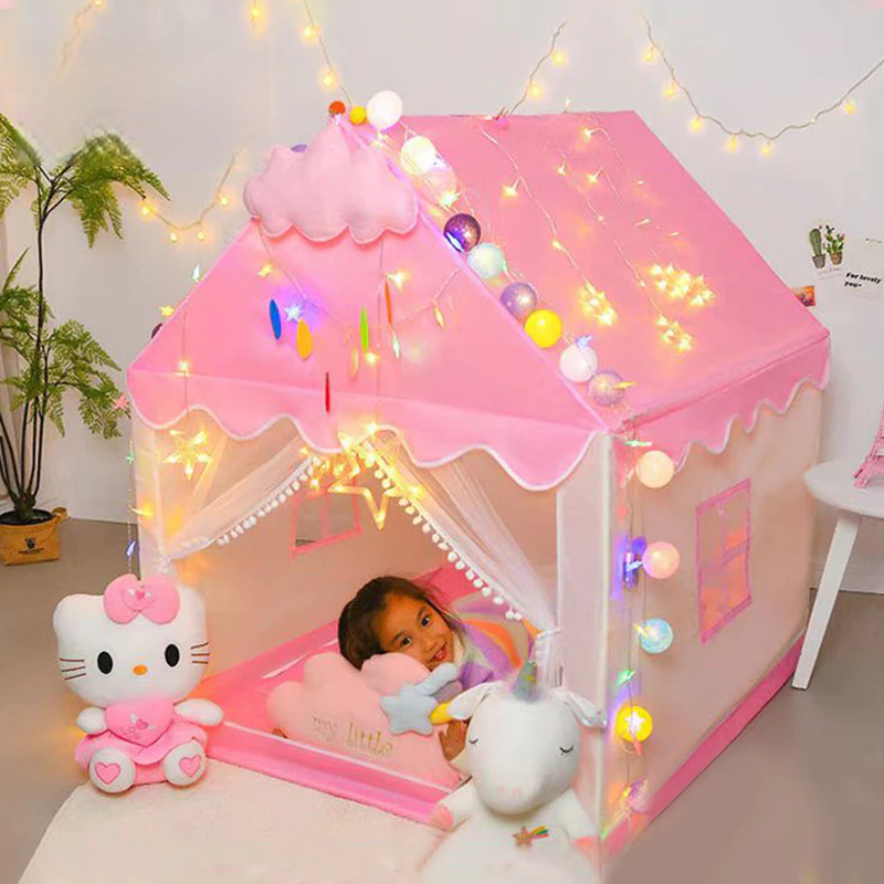 TERBARU Tenda Anak-anak Tenda Ulang Tahun Rumah Kecil Kastil Putri Tenda Lukis anak dalam ruangan