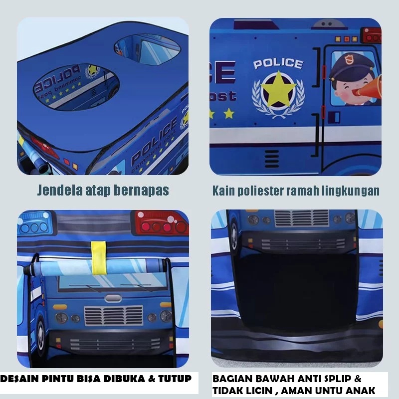 promo terbaru mainan tenda lipat anak tenda mobil pemadam tenda bermain indoor outdoor tenda