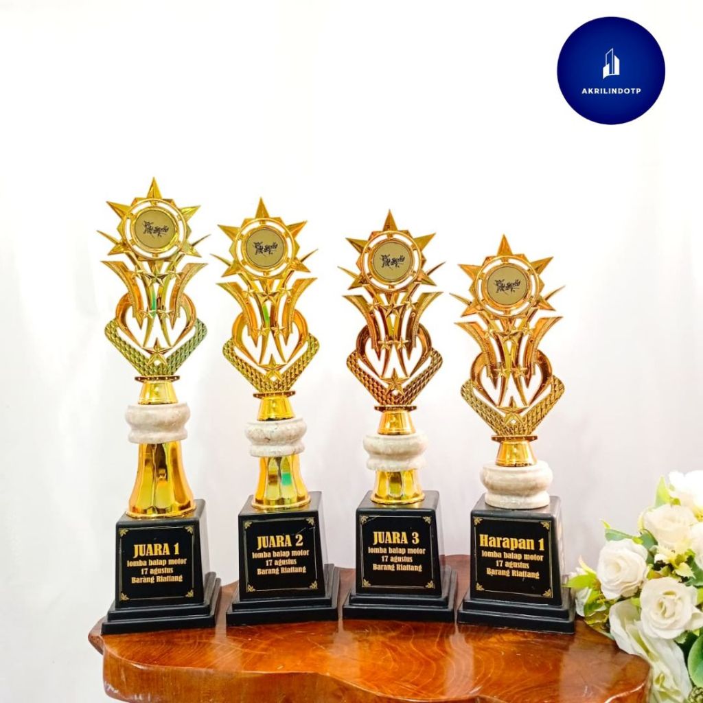 PIALA JUARA 1234 SATUAN KOMBINASI MARMER