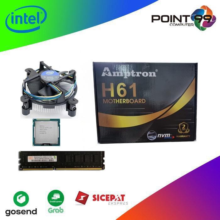 Paket Motherboard Intel H61 | Proc i5 - 3470| RAM DDR3 8GB PC 12800