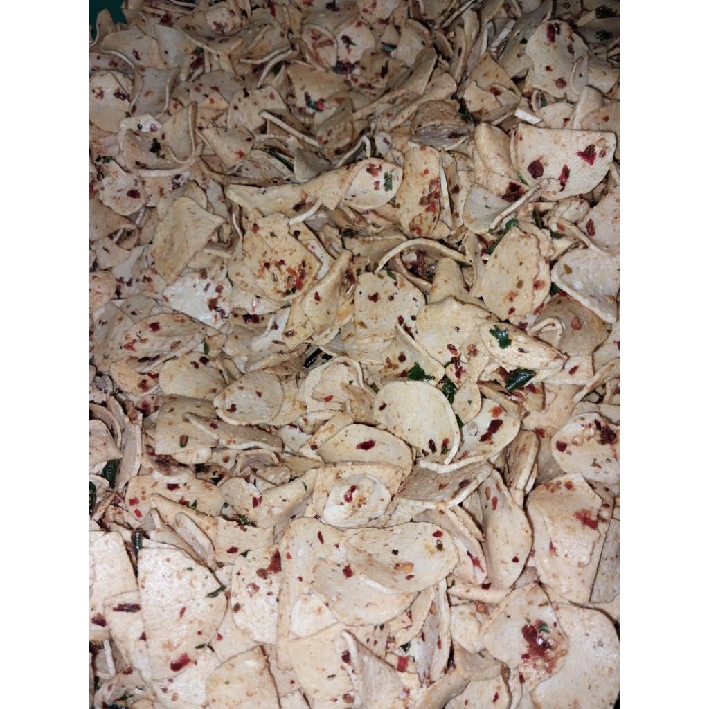 

Maino Basring daun jeruk ( Bakso Kering),cemilan, makanan ringan, snack, makanan pedas, food home made,