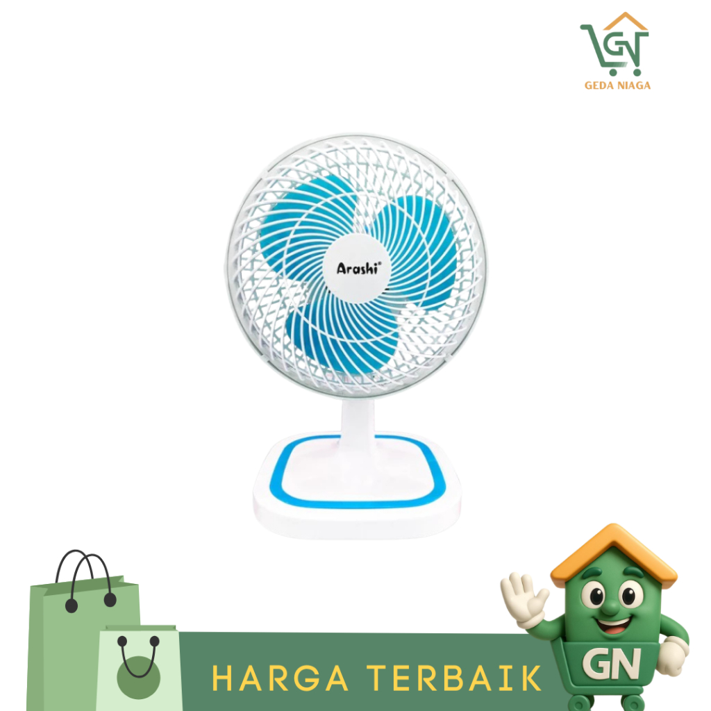 Arashi Kipas Angin Meja 8 Inch Desk Fan 8 Inch / Kipas Angin