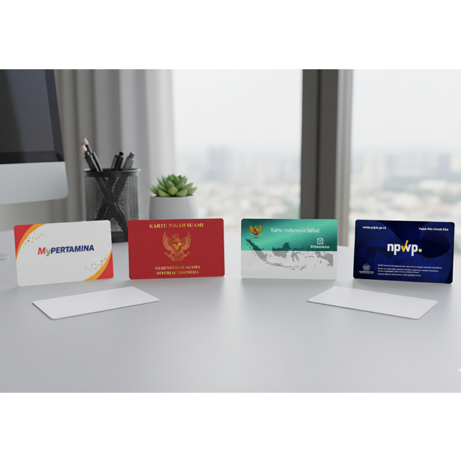 

CETAK ID CARD PVC SATUAN , BPJS, NPWP, MY PERTAMINA, Nisn Dll