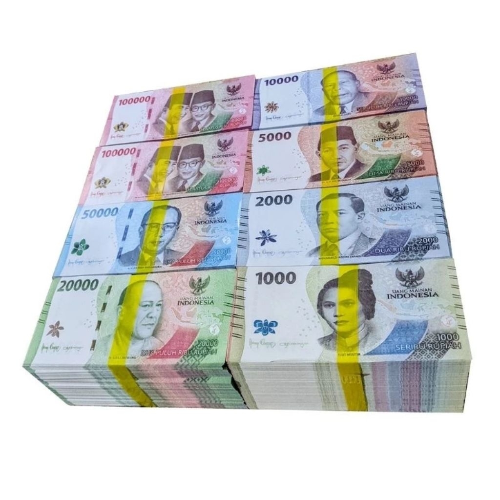 Mainan Uang-Uangan Hantaran Buket Seserahan Uang-Uangan Mainan Edukasi Uang Mainan Monopoli