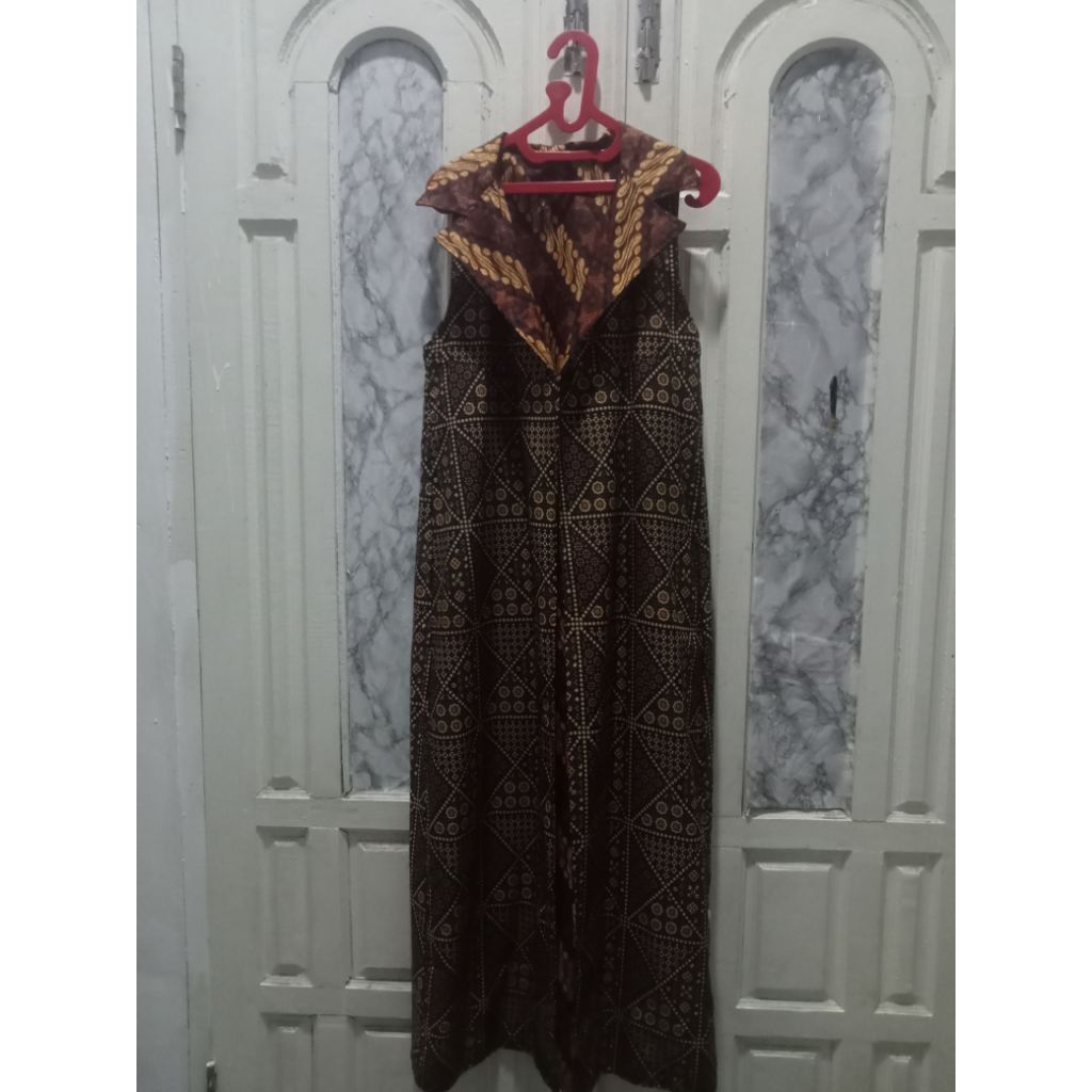 long rompi batik bolak balik