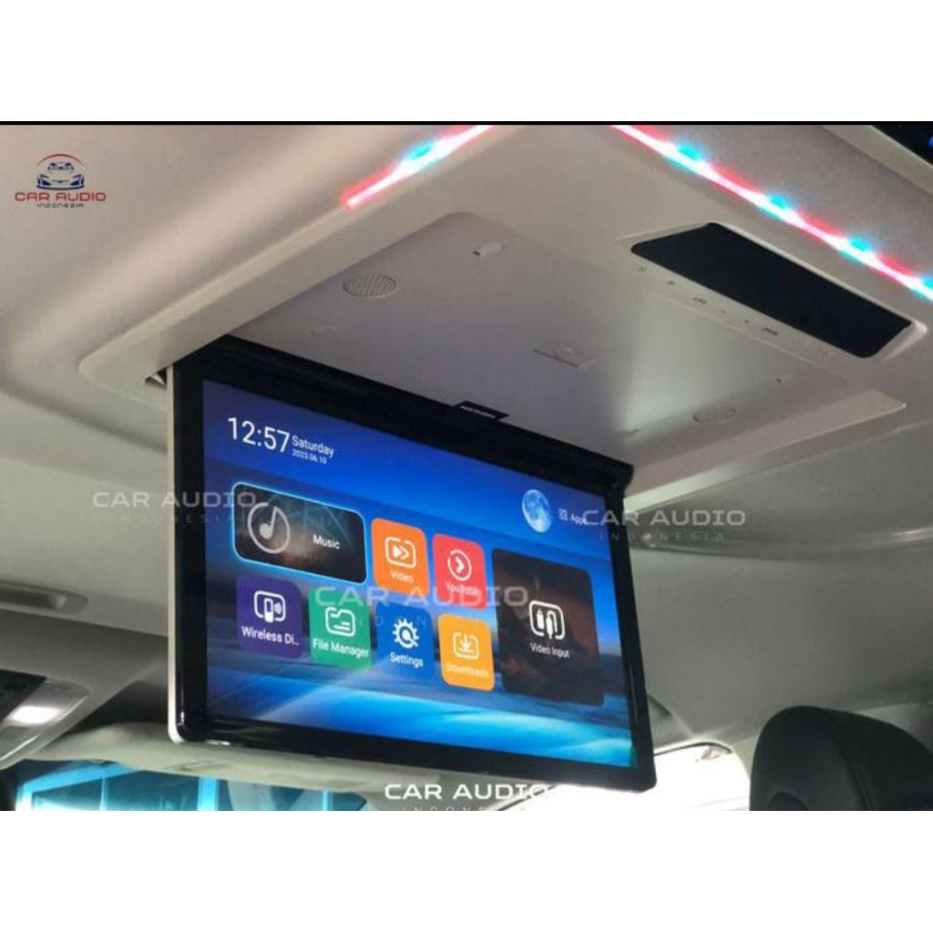 Monitor roof Android Enigma 15.6 inch Alphard  ANH 30 2015-2023 warna Beige