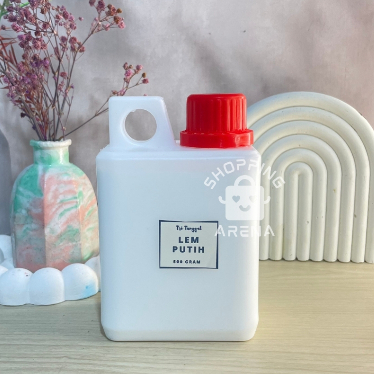 LEM PUTIH PVAc 500gr Lem Kertas Kayu Plamir Serbaguna Plamur Tembok Campuran Cat Lengket Kuat Mereka
