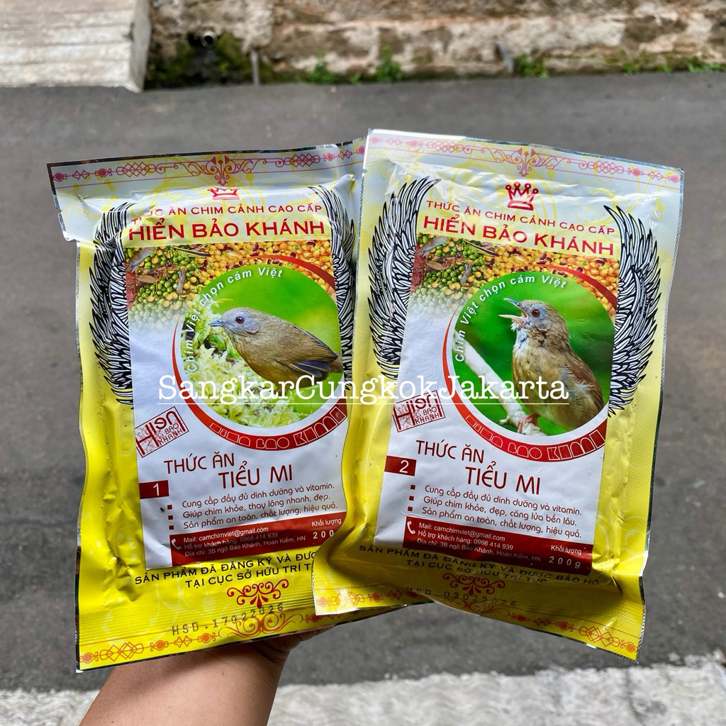 Voer HBK 1 HBK 2 Tieumi Wambi Mini Pakan Burung Import High Protein