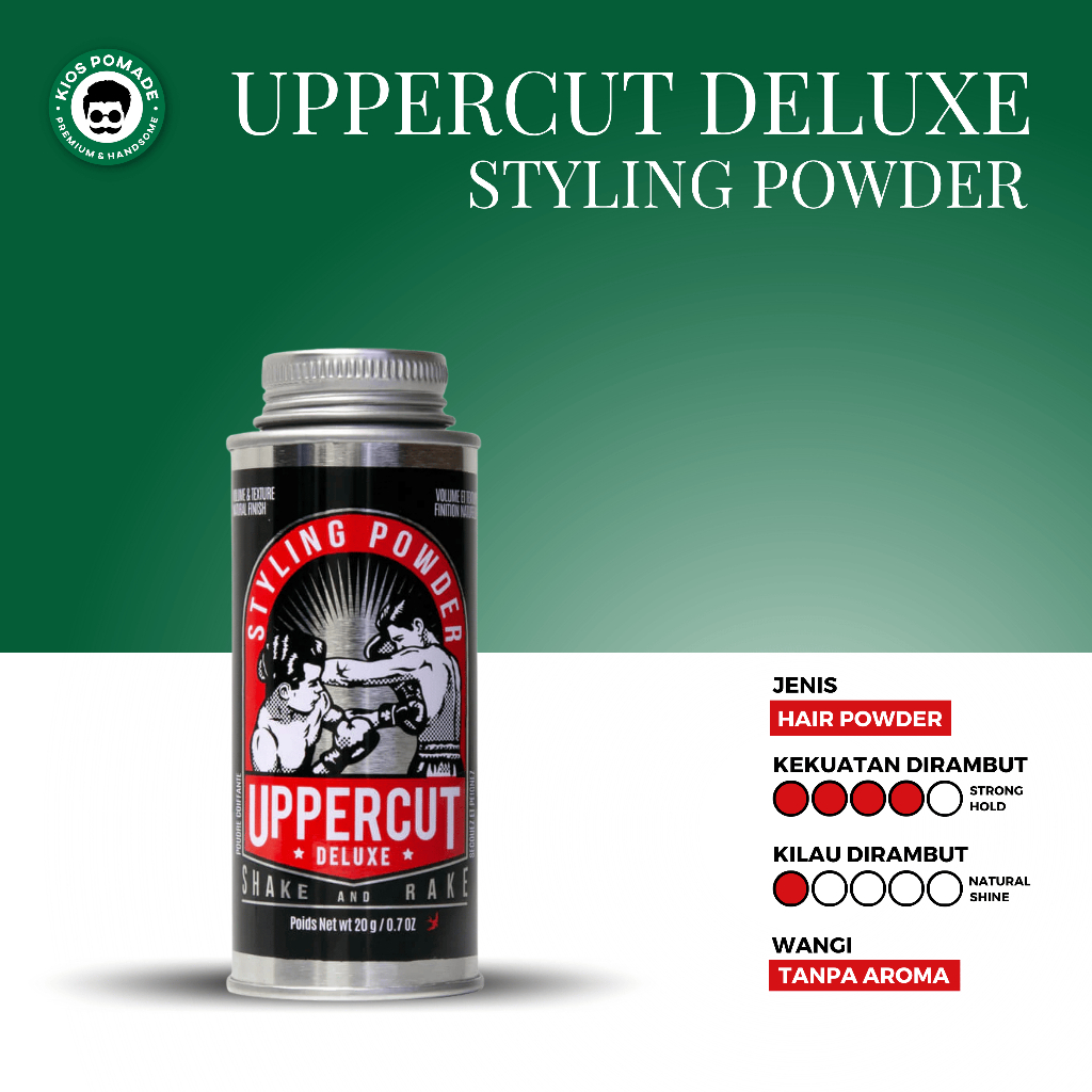 Hair Powder Uppercut Deluxe Styling Powder - Bedak Rambut Pria