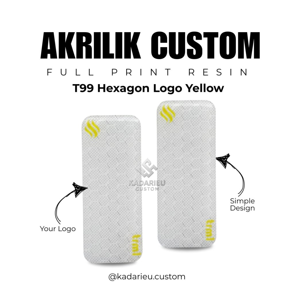 Magnet Kulkas / Tutup Baterai Akrilik T99 Full Print UV Panel Custom