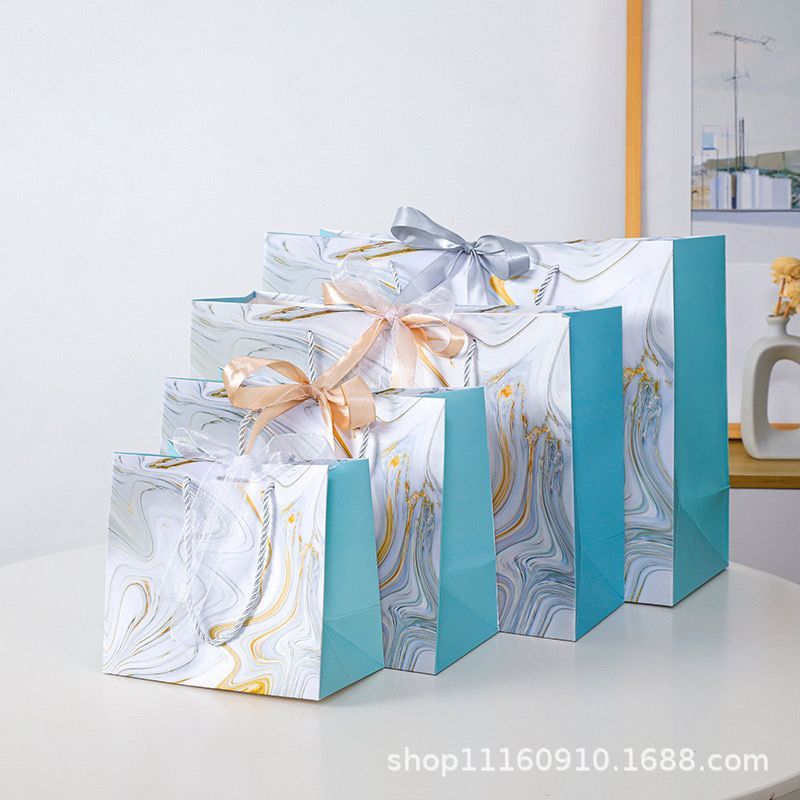 

PP003 | PAPER BAG MOTIF MARBLE BIRU PASTEL | TAS PAPER BAG | TAS KERTAS