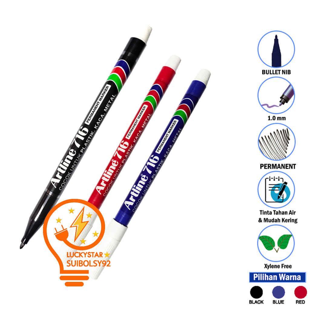 

SPIDOL ARTLINE PERMANENT MARKER EK-716 1.0MM