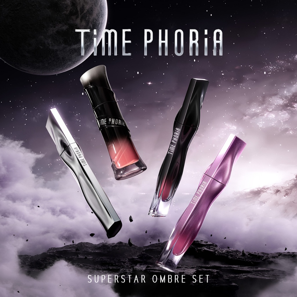 TIME PHORIA - LIP FAMILY STELLAR DUST LIP STAIN 5ML/Nebula Velvet Lip Cream 4ML/Eternal Lip Matte 4M