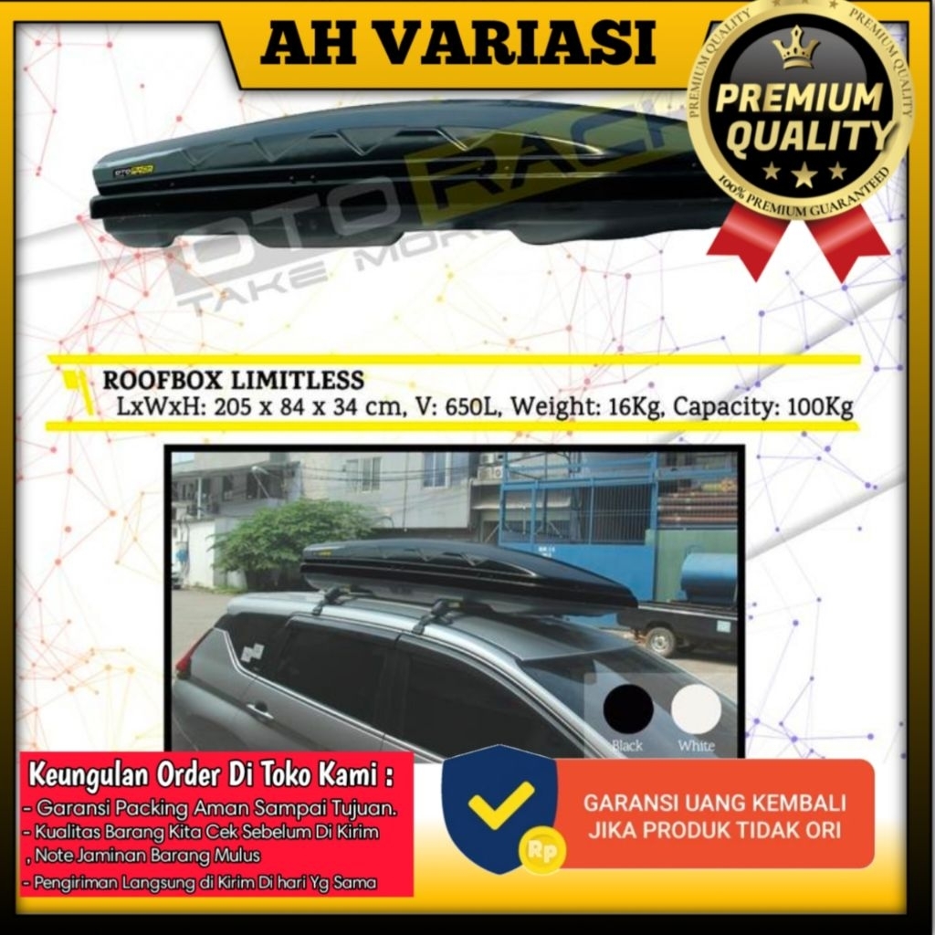 Roof Box / Roofbox otorack Limitless 650L Roofbox Otoproject