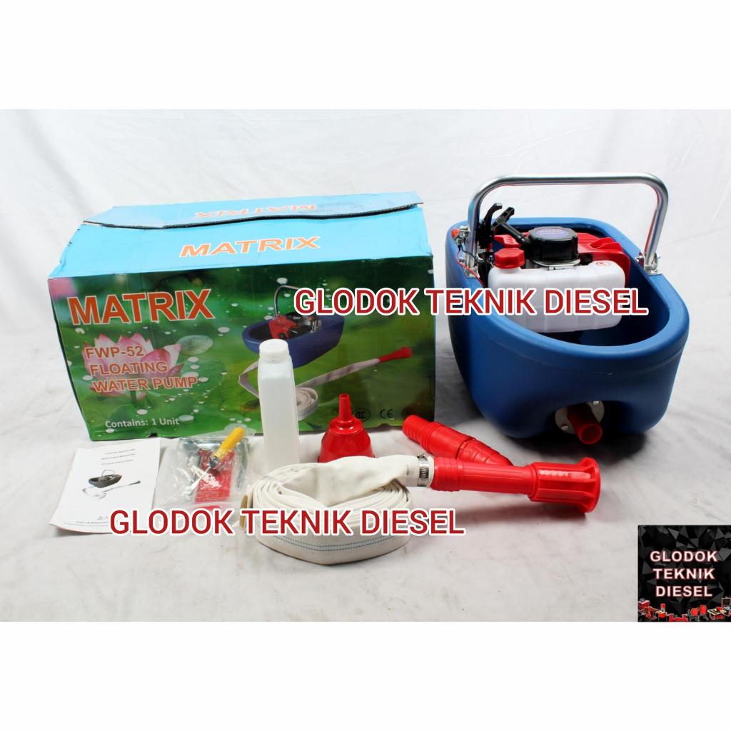 Pompa Prahu 4 Tak 2Tak Boat Floating Water Pump Semprot Tanaman Bawang Pompa Air Apung Irigrasi Pomp