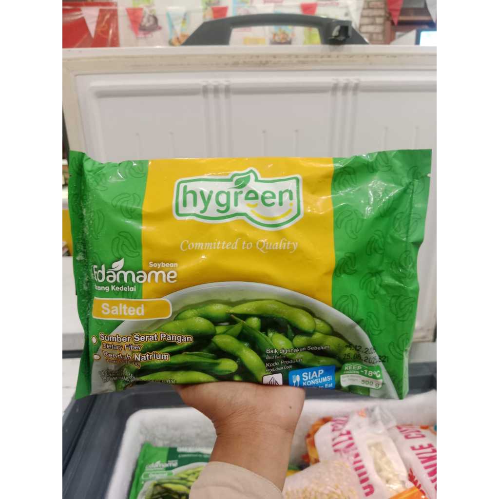 

Hygreen Edamame Salted 500gr Halal
