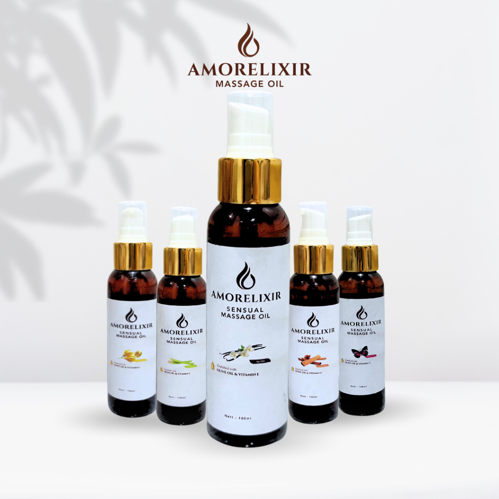 AMORELIXIR - Massage Oil Aromaterapi - Minyak Pijat Herbal Alami Aromaterapi Relaksasi Tubuh