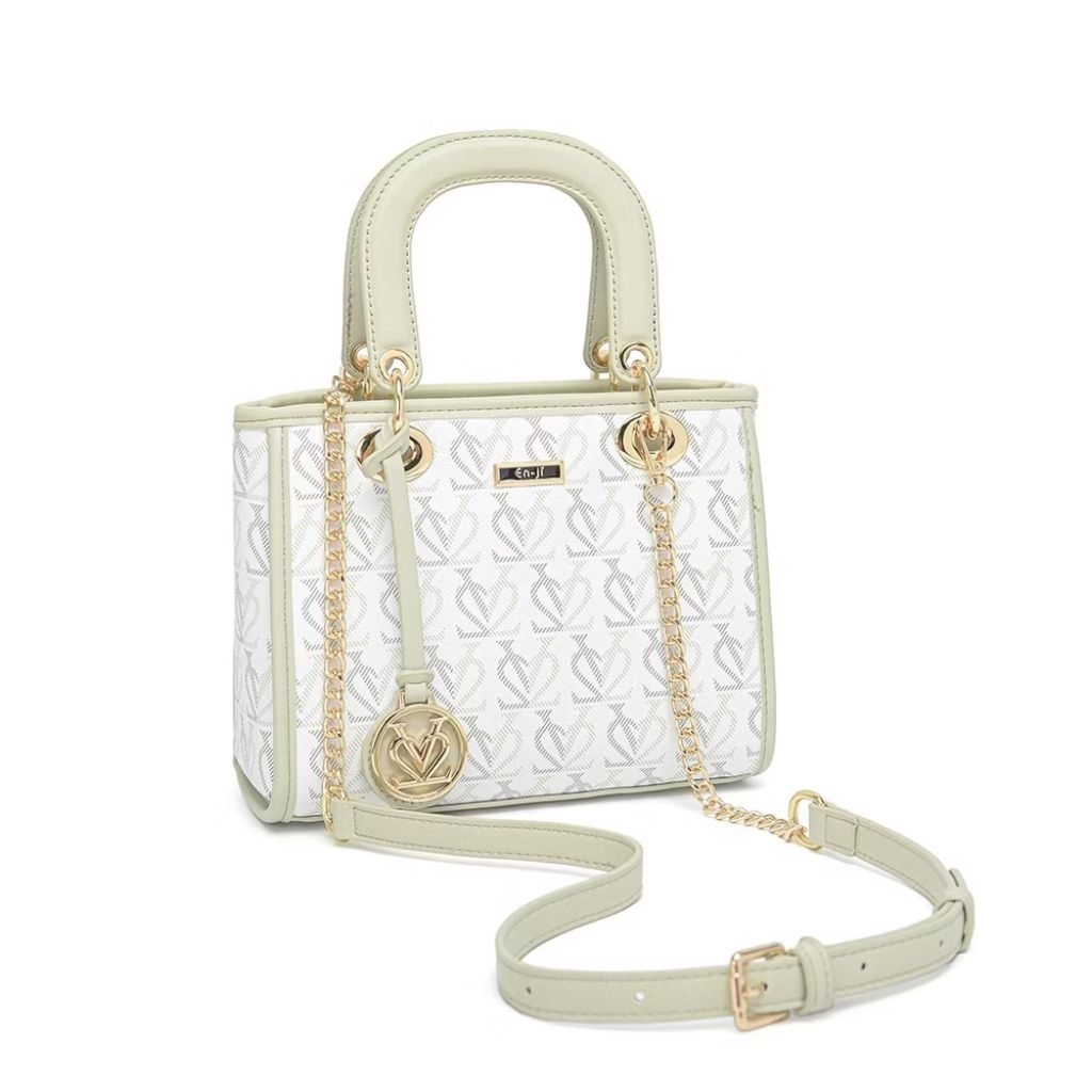 Preloved Enji Hand Bag Mint (ready langsung co)