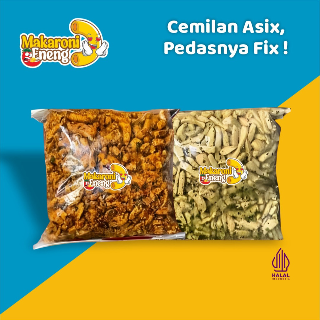

Paket Bundling Makaraoni Eneng Basreng Pedas & Asin 500 Gram