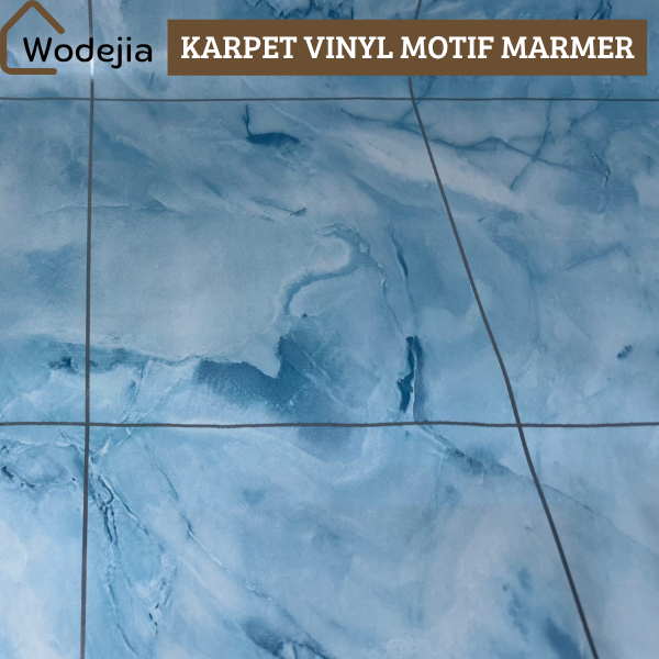 Wodejia Karpet Lantai Vinyl Marmer 1 ROLL Karpet lebar 120CM Dekorasi Lantai Kamar 14 meter
