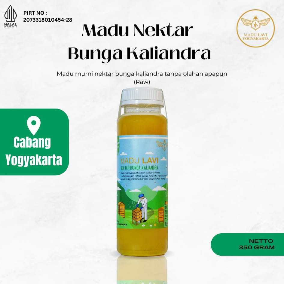 

Madu Lavi Murni Asli Nektar Kaliandra 500 gram Grade A 100% Alami Pure Raw Honey