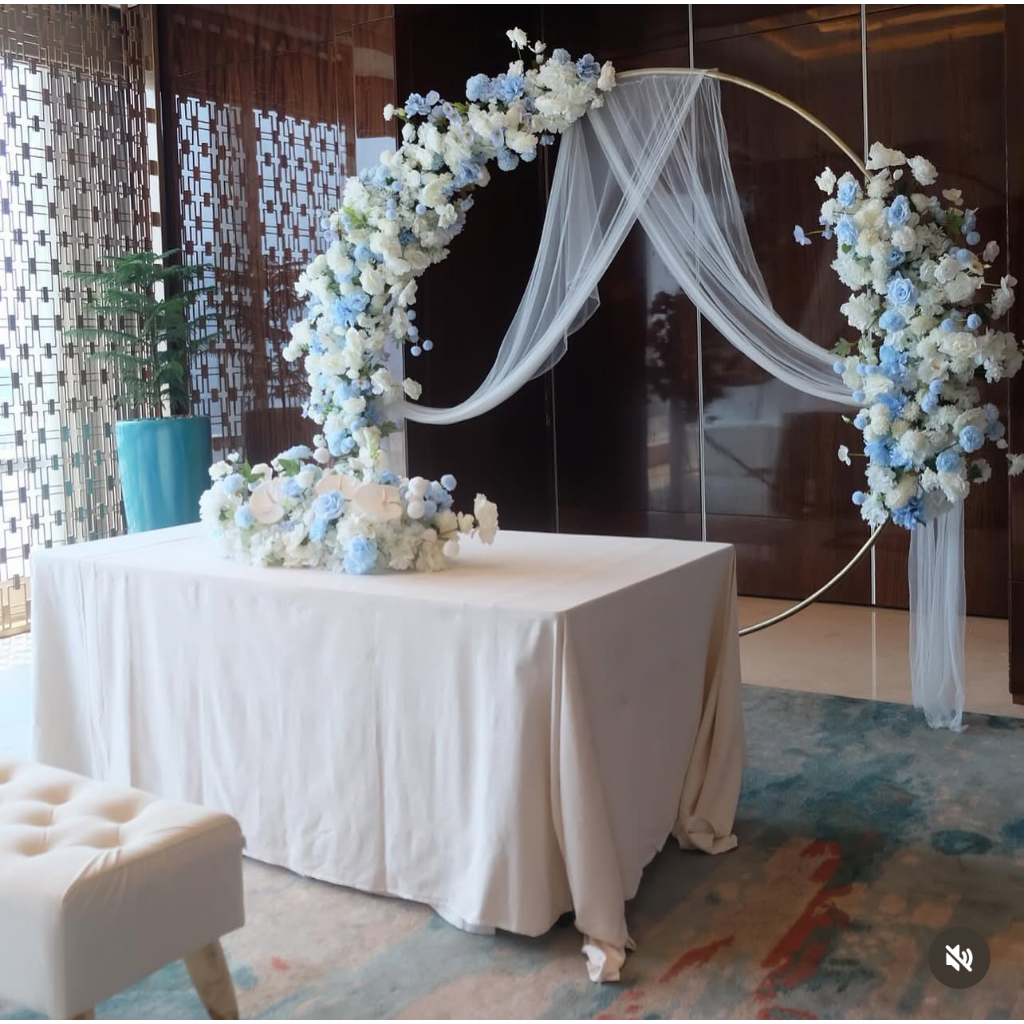 Sewa Backdrop Akad Nikah & Holy Matrimony | Dekorasi Wedding Ring Backdrop