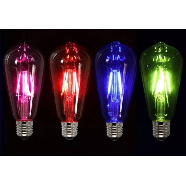 LAMPU FILAMEN SPECTRUM WARNA WARNI BOHLAM LAMPU GANTUNG 4W LAMPU HIAS CAFE DAN OUTDOOR