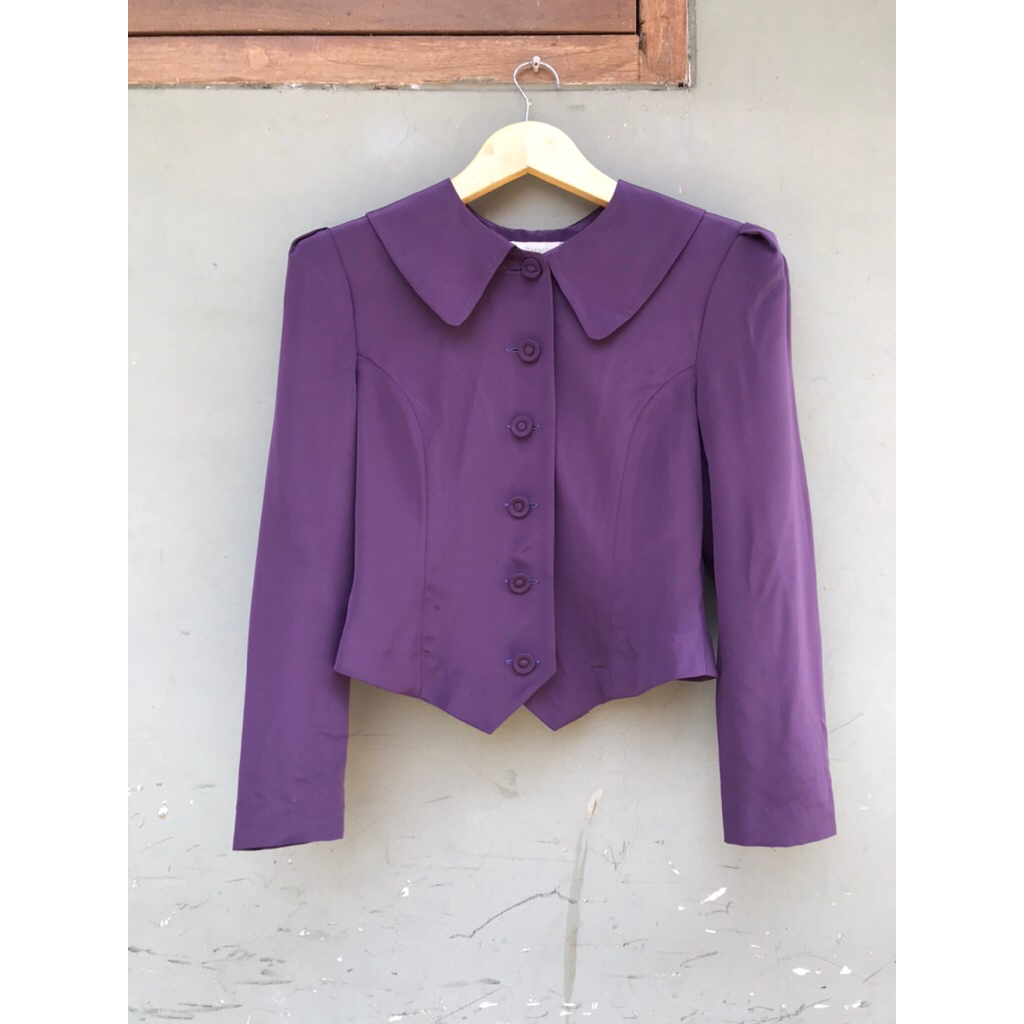 preloved atasan wanita sailor-preloved blouse sailor-pl crop top-crop top-preloved blouse puffy-prel