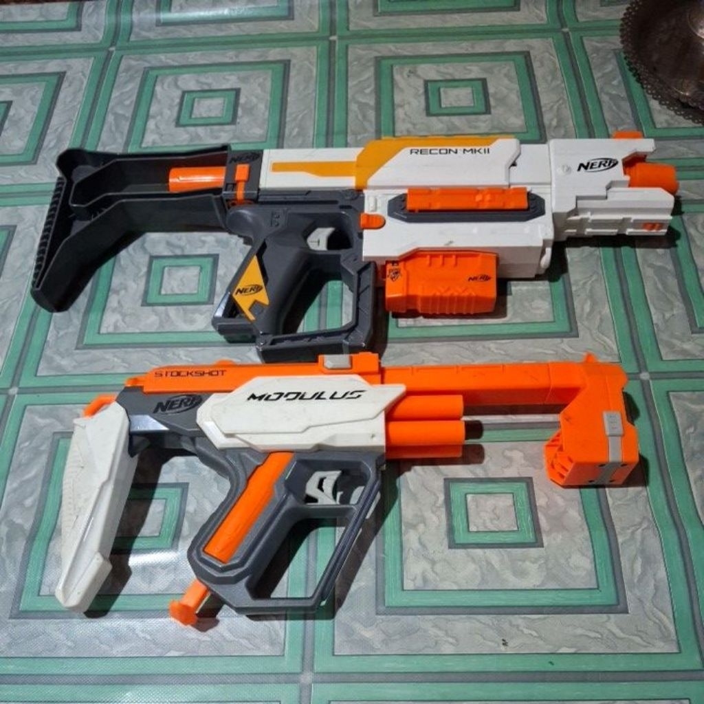 nerf gun RECON MK II & MODULUS STOCKSHOT