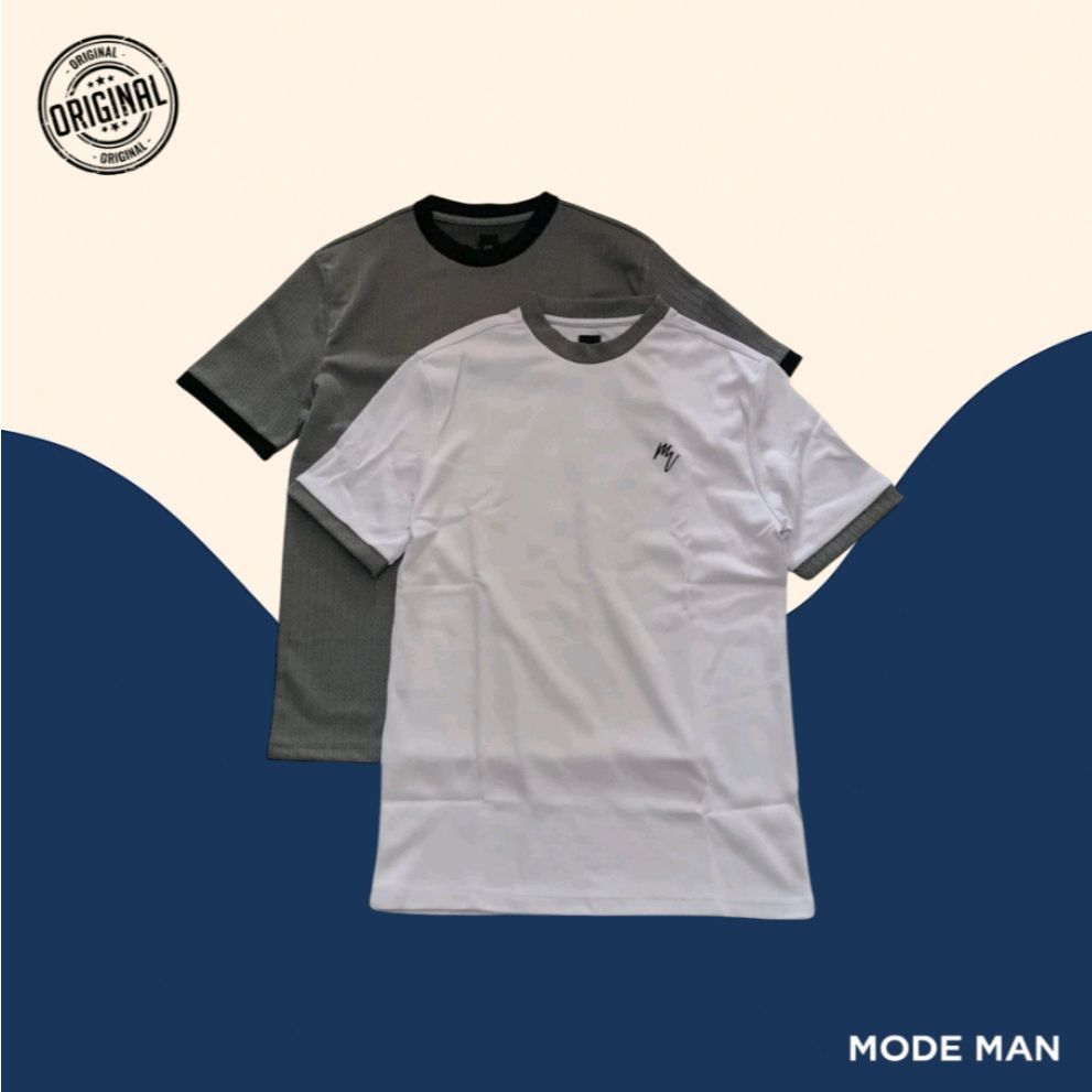 River Island White Multipack Maison Riviera Slim T-shirts – Kaos Slim Fit Pria, Kaos Polos Putih, Mu