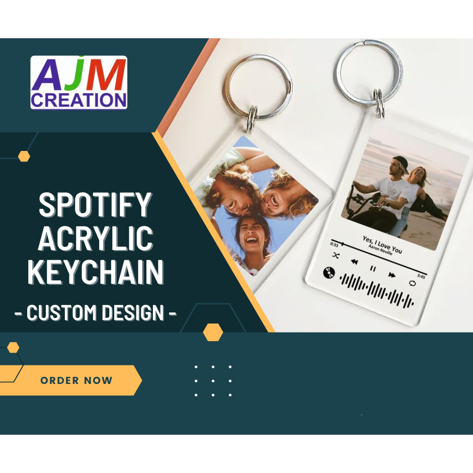 

Gantungan Kunci Akrilik Spotify Custom Print UV, Ganci Spotify Acrylic TERBAIK, MURAH & BEST QUALITY