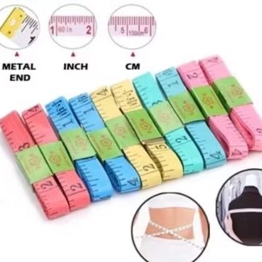 Meteran baju / meteran pita +150cm untuk lingkar pinggang/dada DLL