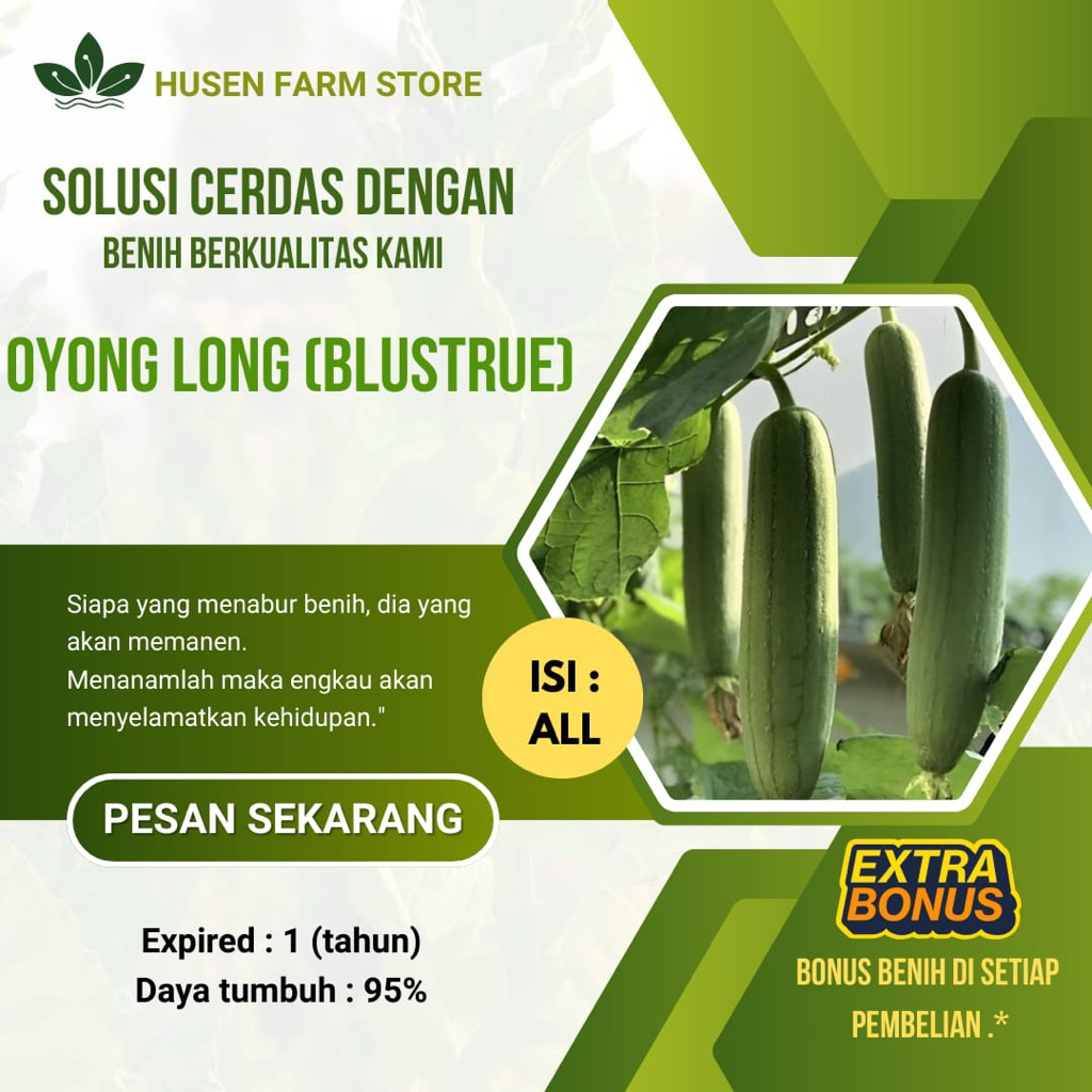 paketan benih oyong long (blustru ) 100 biji