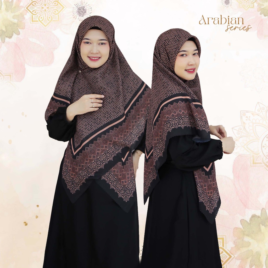 oemahijab - arabian jilbab motif jumbo segi empat 145x145