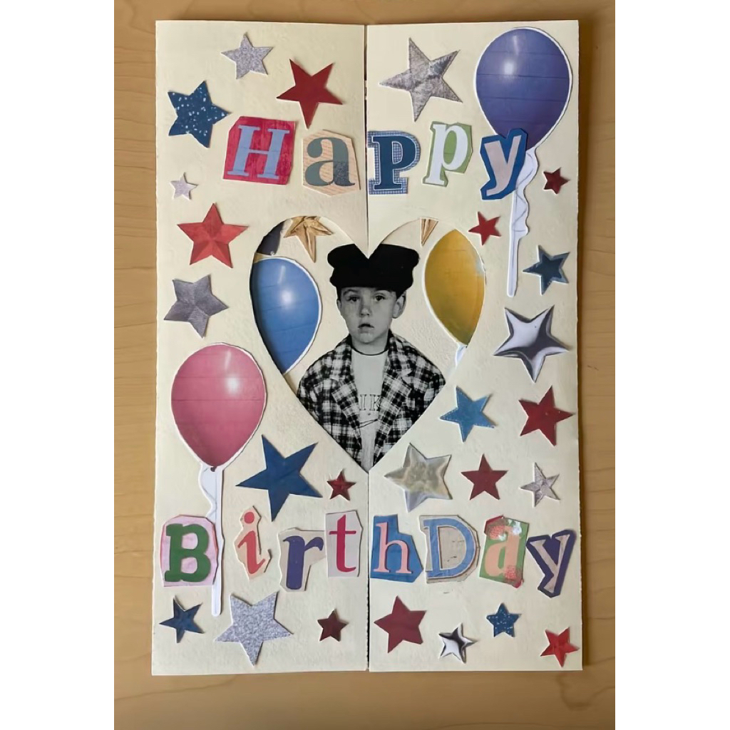 Kartu Ucapan Boyfriend Tulisan Happy Birthday dengan Amplop / Kartu Ucapan Happy Birthday Dengan Amp