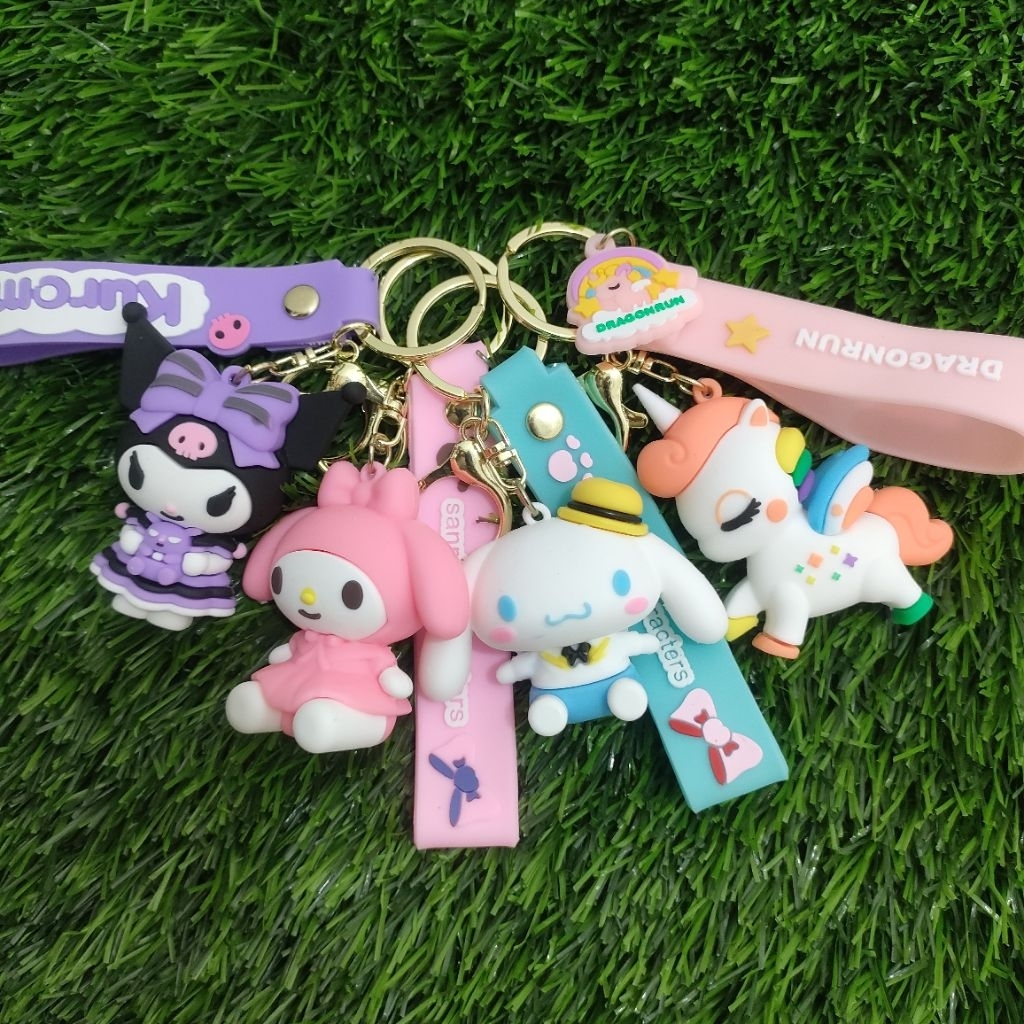 MINISO BALI | Gantungan Kunci Karakter / Gantungan Tas Boneka Kartun / Gantungan Aksesoris Tas / Gan