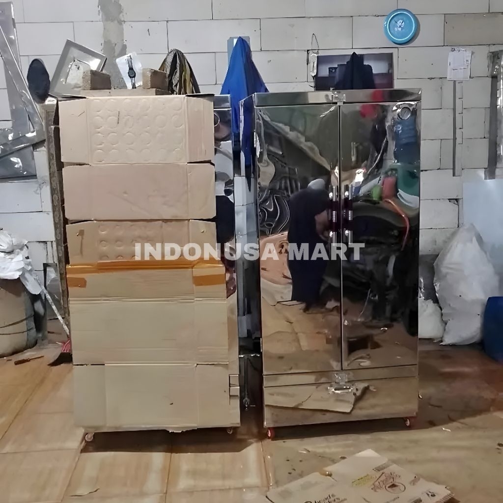 Mesin Pengering Ompreng mbg Stainless Oven Pengering Omprengan Kotak Makan Food Tray