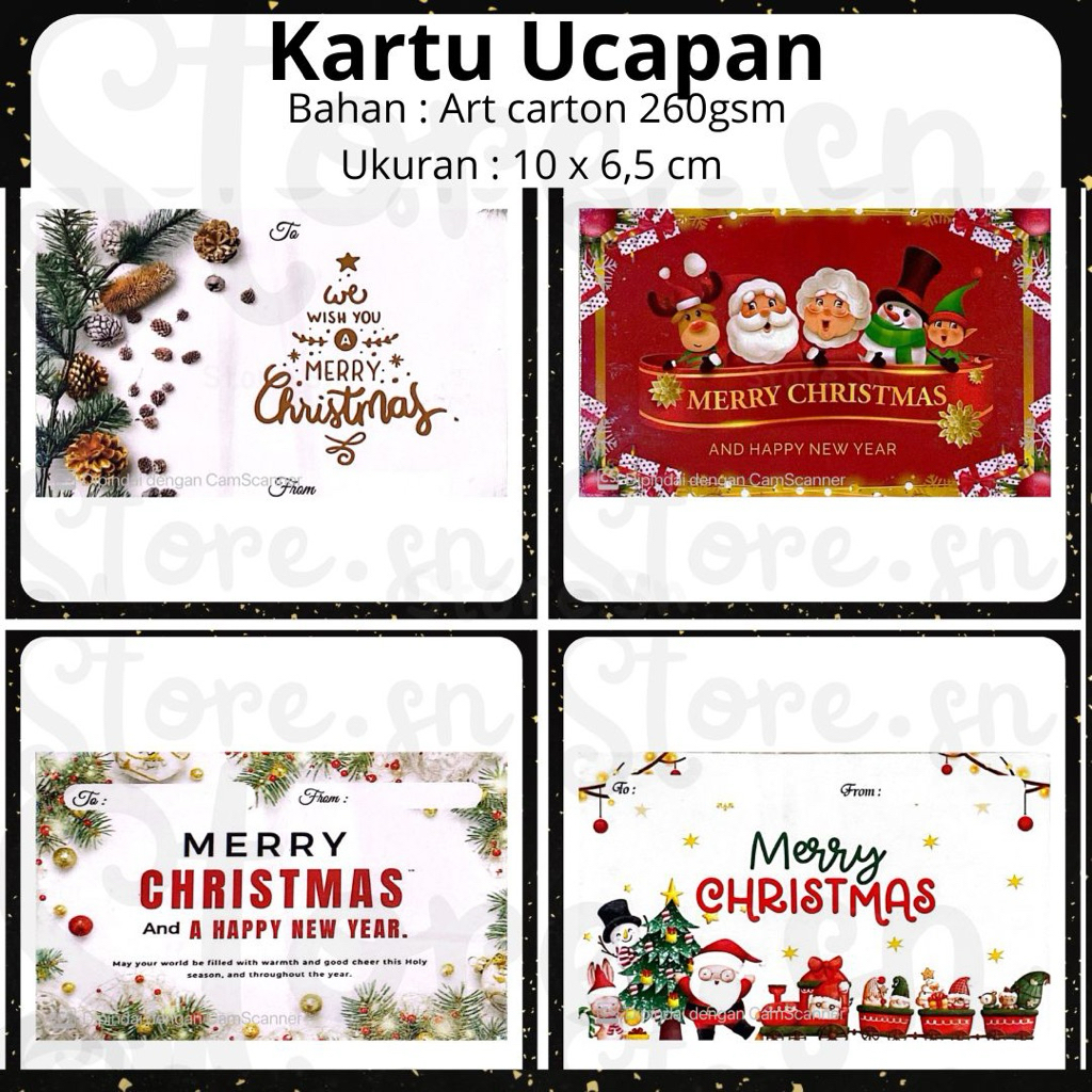 Kartu Ucapan NATAL  - Greeting Card NATAL -  Ucapan Merry Christmas - Greeting Card Merry Christmas
