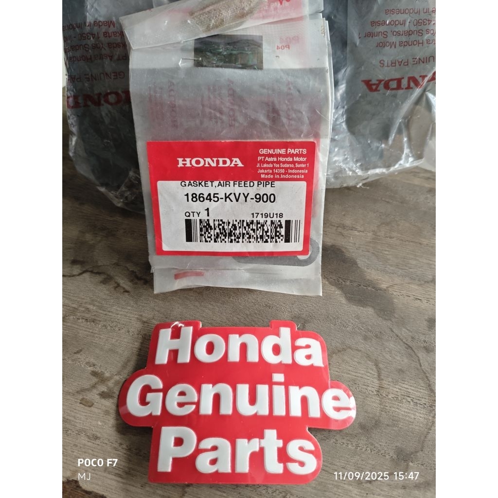 18645KVY900 / GASKET AIR FEED PIPE / PAKING PIPA UDARA SASS