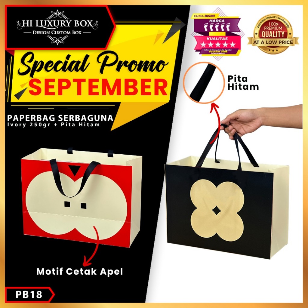 

Paper Bag Hadiah Jumbo / Premium Gift Bag / Tas Kado Jinjing / PB18