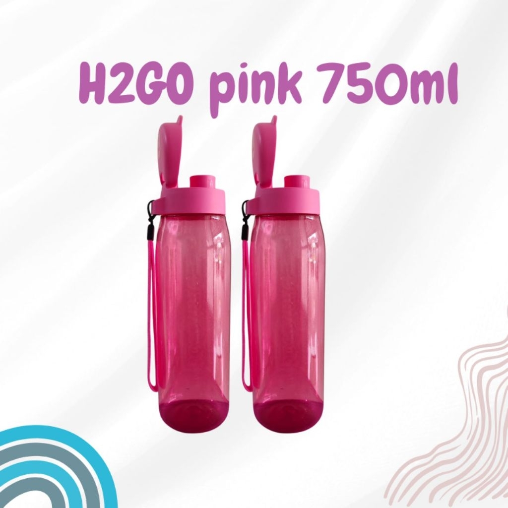 H2GO botol pink 750 ml SATUAN