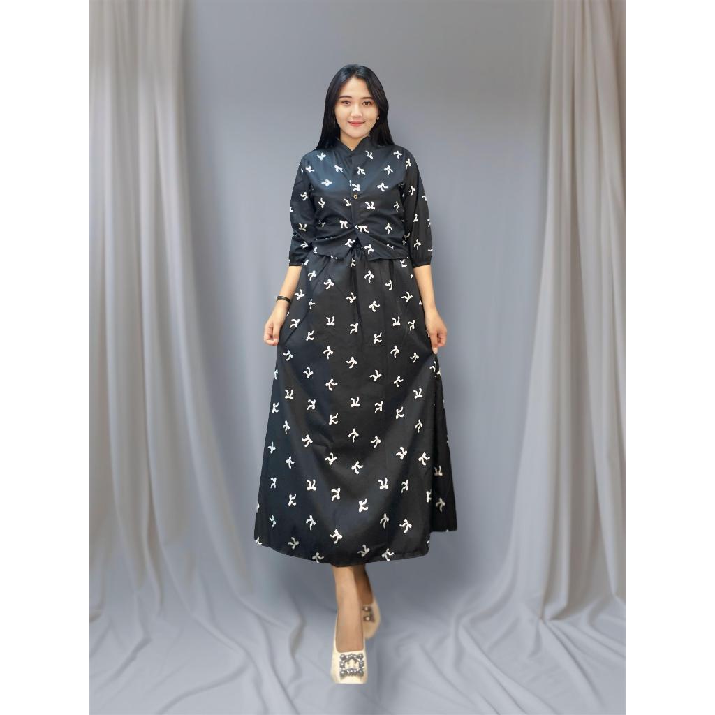 Esther Set Rok wanita setelan rok wanita jumbo