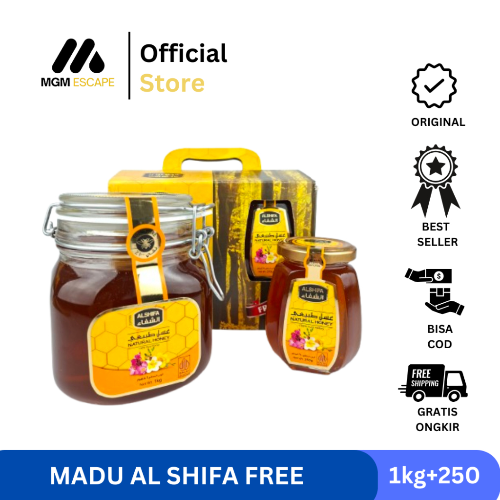 

Madu Al Shifa 1 kg Free Al Shifa 250gr Original | Natural Honey Asli Arab Saudi
