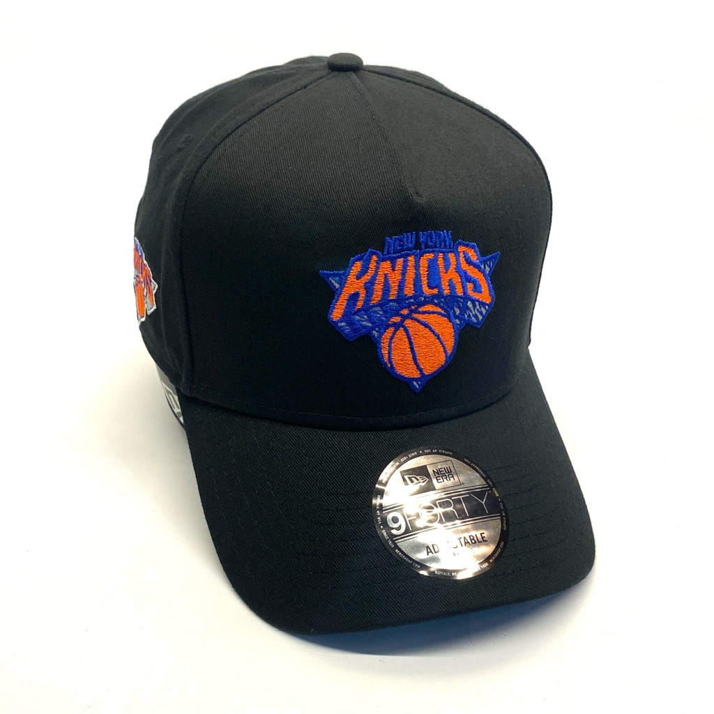 Topi New Era Original 9Forty A-Frame NBA New York NY Knicks Doodle Black