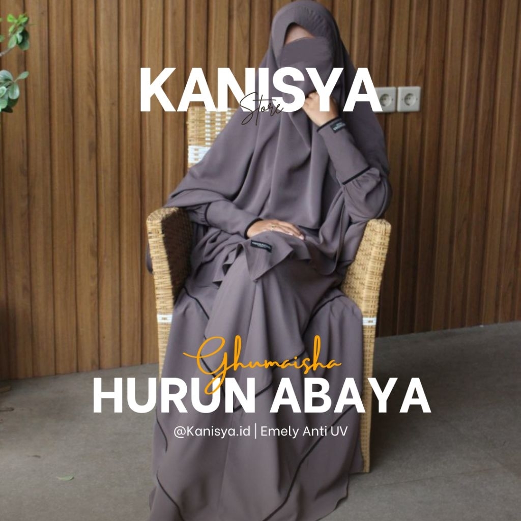 [PO] HURUN ABAYA SET KHIMAR BY GHUMAISHA COLLECTION