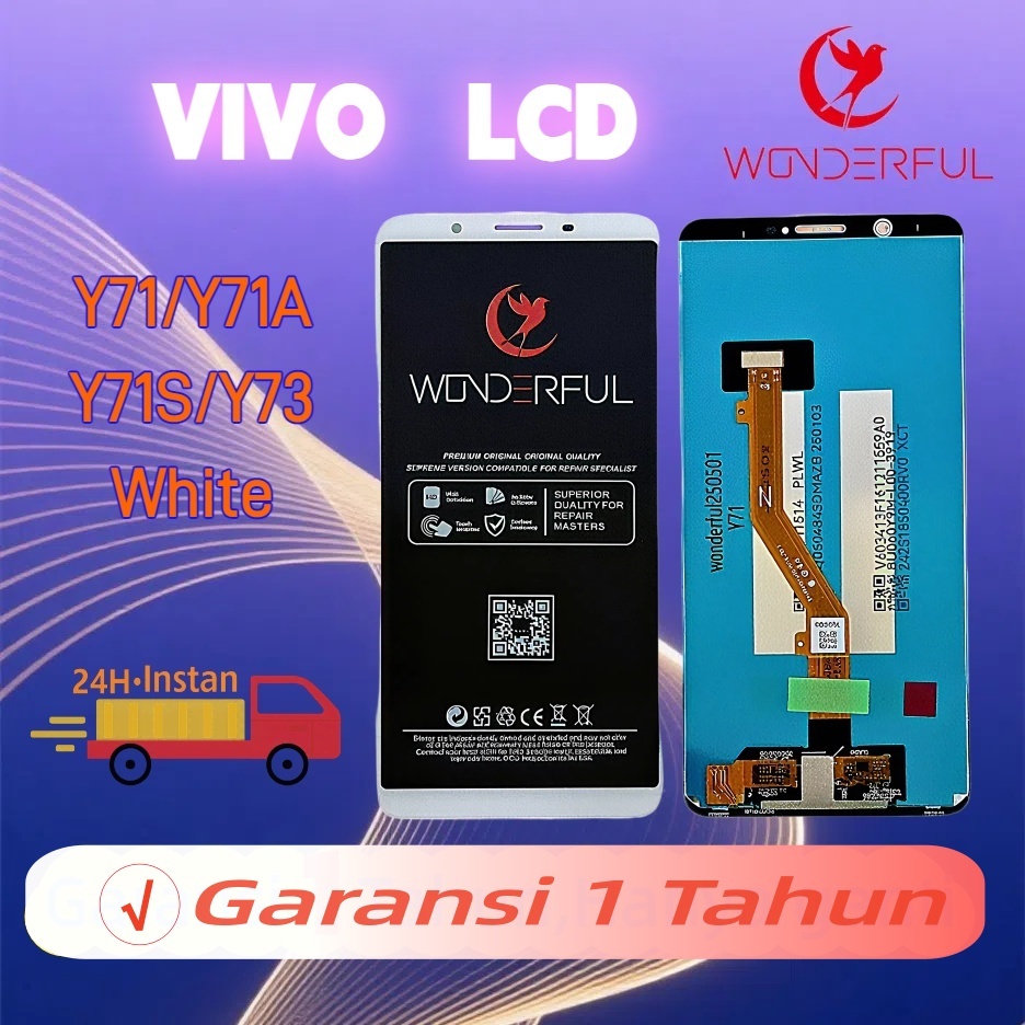 (Wonderful) LCD Vivo Y71/Y71A/Y71S/Y73 WHITE