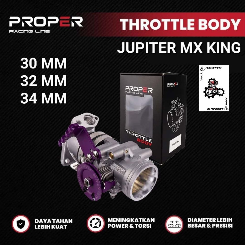 TB Throttle Jupiter MX King Vixion NVL NVA Byson Fi Xabre R15 V1 V2 PROPER RACING LINE TB Racing