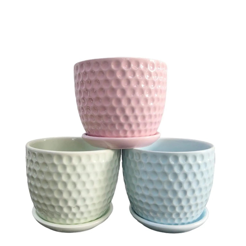 Pot Keramik Pot Mini Pot Warna Patel Pot Estetik