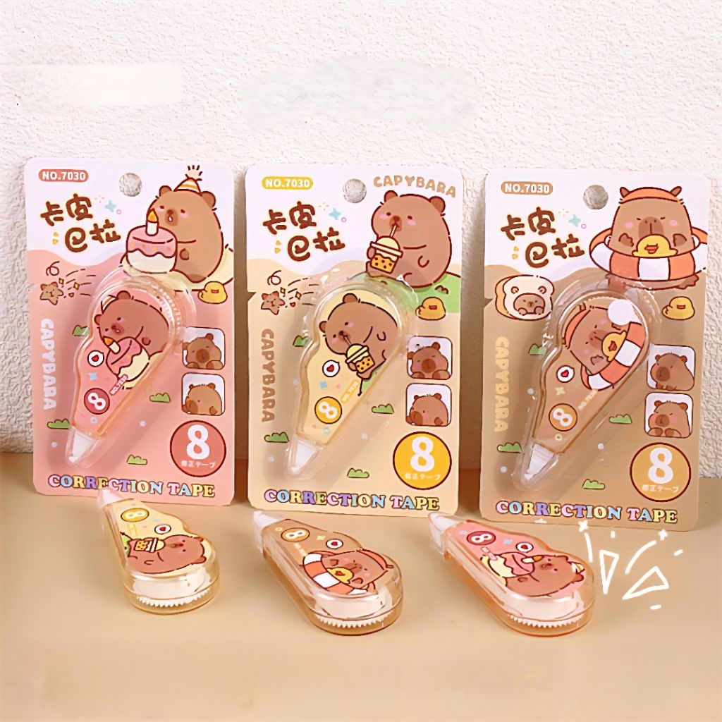 

[PACOPA] Correction Tape Karakter Capybara Lucu Tipe X Karakter Capybara