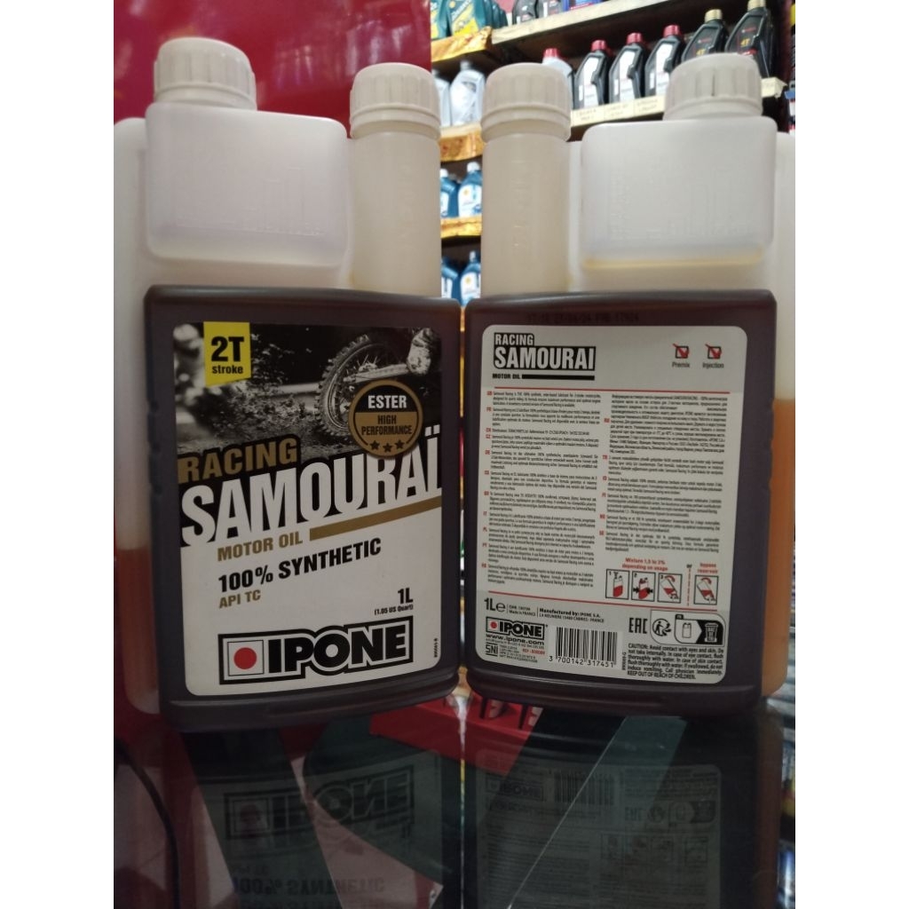 Oli Samping 2 Tak IPONE Samourai 1Liter Original 100%